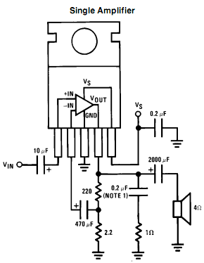 Circuit Diagram Lm383 Amplifier Circuit Lm383 Audio Amplifier