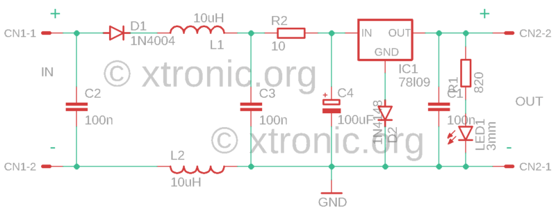Circuit Diagram 9V Battery Eliminator Circuit For Car