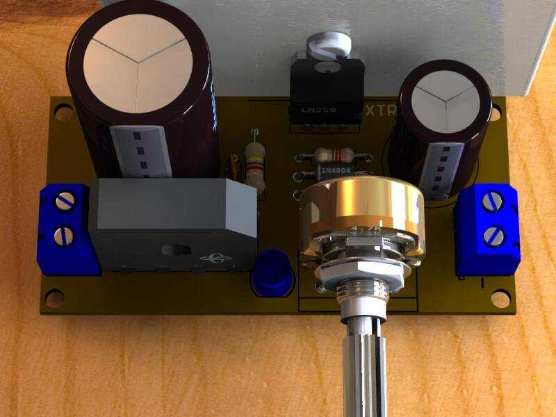 adjustable voltage regulator board pcb lm350