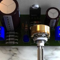Lm317 Variable Voltage Regulator Board 3D