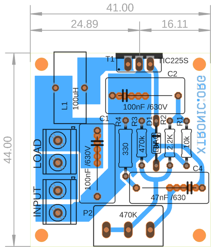 Dimmer Light Switch Circuit Led Pcb Layout