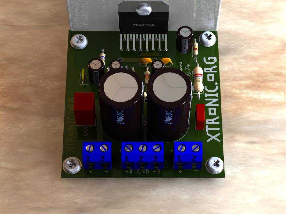 TDA7294 Amplifier Circuit Diagram PCB - Xtronic