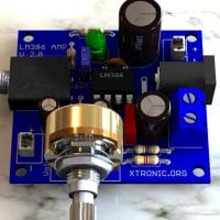 lm386 audio amplifier circuit board 3d