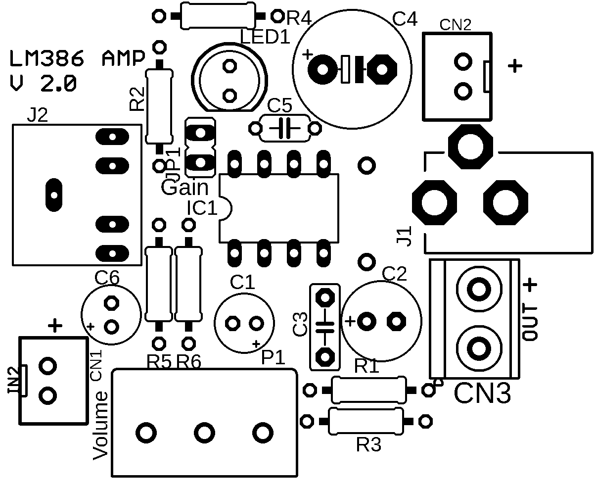 Lm386 Audio Amplifier Circuit Pcb - Xtronic.org
