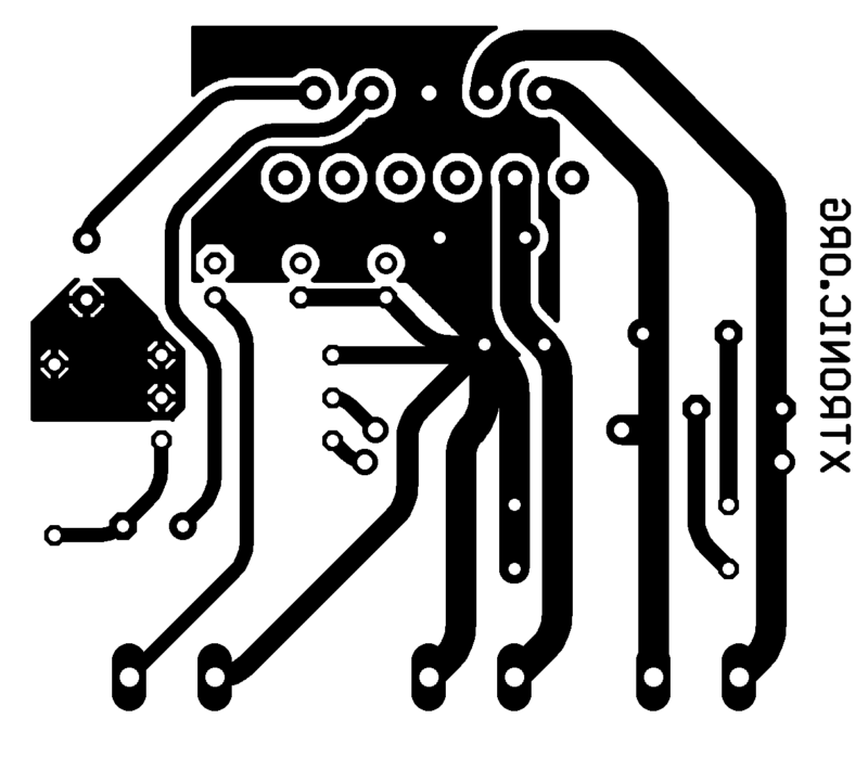 Pcb, Printed Circuit Board For Tda2009 Amplifier Circuit Diagram