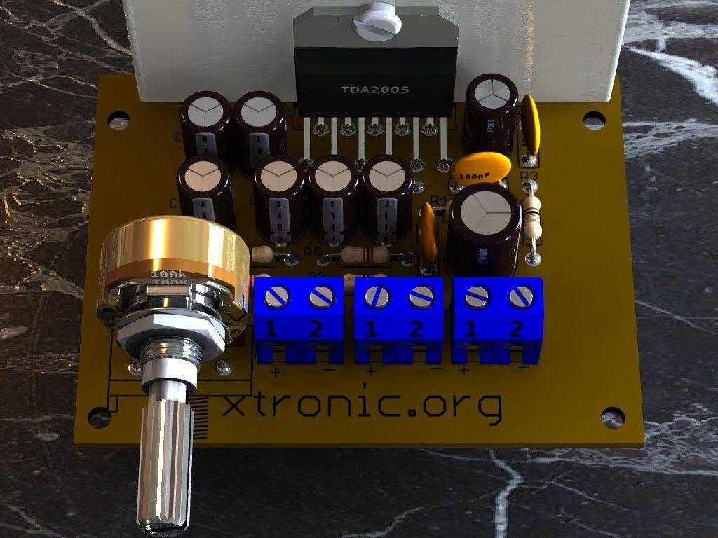 IC TDA2005 Amplifier Circuit Diagram BTL - Xtronic