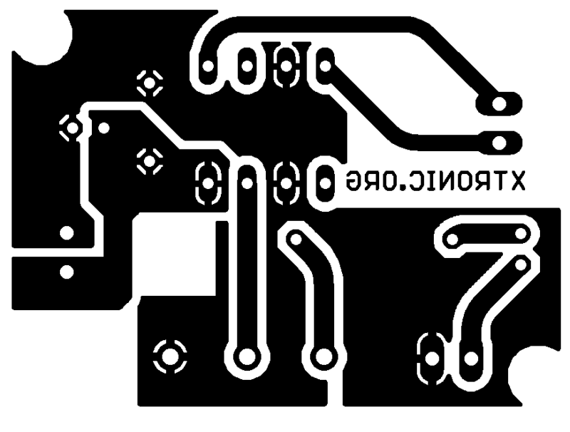 Printed Circuit Board Pcb Tda7052 Amplifier Circuit Tda7052A Btl Schematic