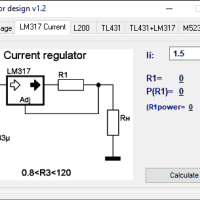 Lm317 (Lm150, Lm350) Current Regulator Calculator