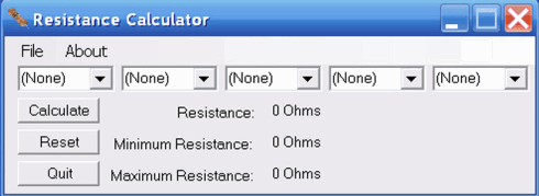 Download Resistance Calculator 1 - Xtronic