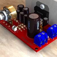 Circuit power amplifier 20w Bridge amplifier for car audio with Tda 2005