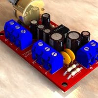 Circuit power audio amplifier stereo 2x 1 watts tda2822 - Dual low-voltage power amplifier With PCB