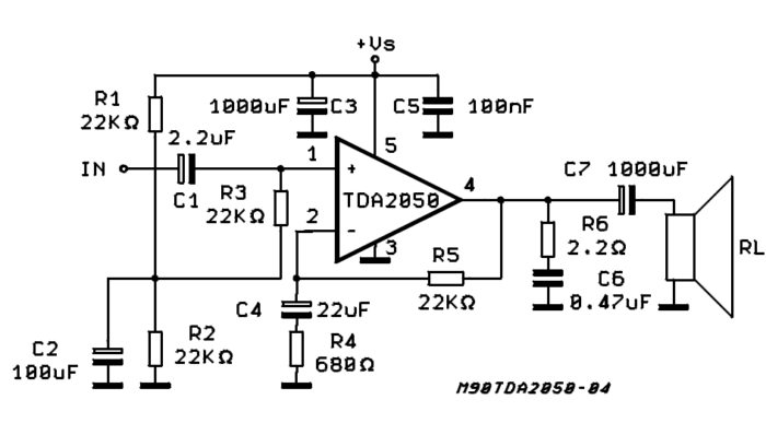 Tda2050 Amplifier Circuit Board 32W