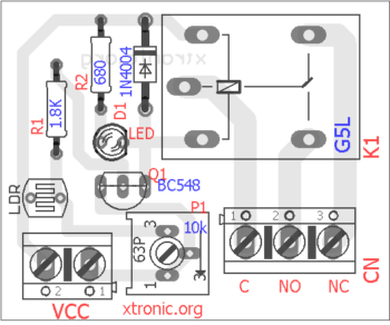 Light-Sensor-Circuit-Layout-Ldr