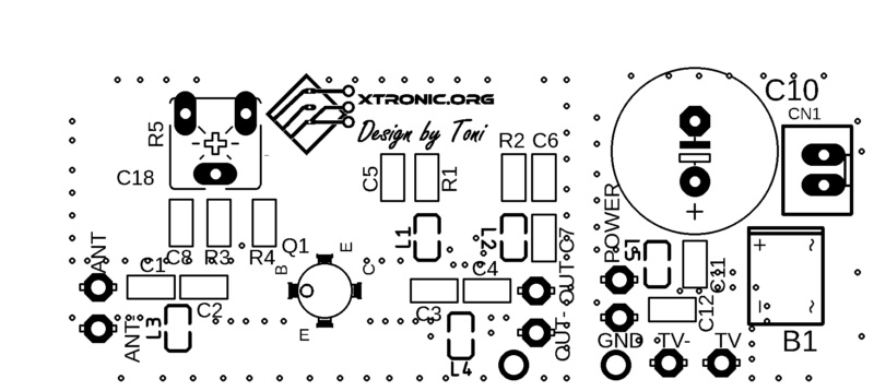 Pcb Layout Antenna Amplifier Signal Booster Circuit Diagram
