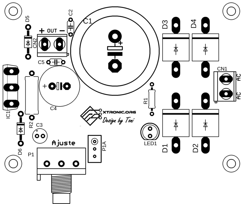 Lt1083 Module Power Supply Pcb Silk