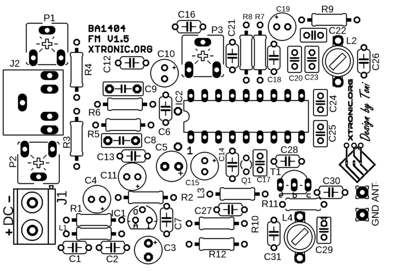 Pcb Component Silk Ba1404 Fm Transmitter Circuit Diagram Stereo Pcb Component Silk Ba1404 Fm Transmitter Circuit Diagram Stereo