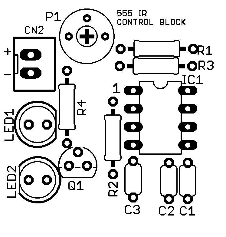 Pcb Component Silk Tv Remote Control Jammer Circuit 555 Ir Remote Block