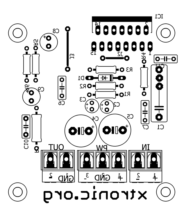 Power Amplifier Tda7293 Pcb Silk