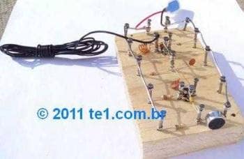 How make a wooden FM Transmitter - Circuit FM transmitter mount unusual - a piece of wood with nails - No pcb and solder