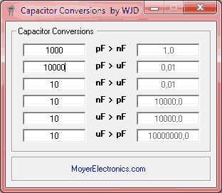 Download Capacitor Conversions Ver 1.2.0  - Pf To Nf To Μf