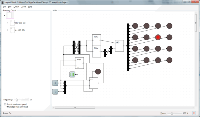 Digital Electronic Logic Circuit Design Simulator Automation