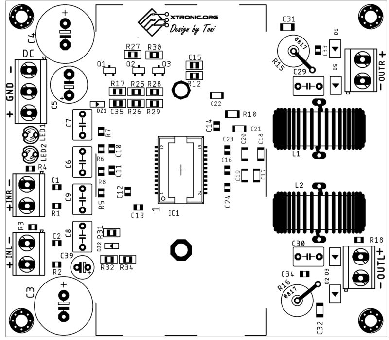 Tda8954Th Amplifier Board Circuit Diagram Top Silk