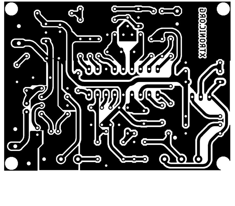 Pcb Bottom Printed Circuit Board Suggestion For Fm Radio Receiver Lm386 Tda7000
