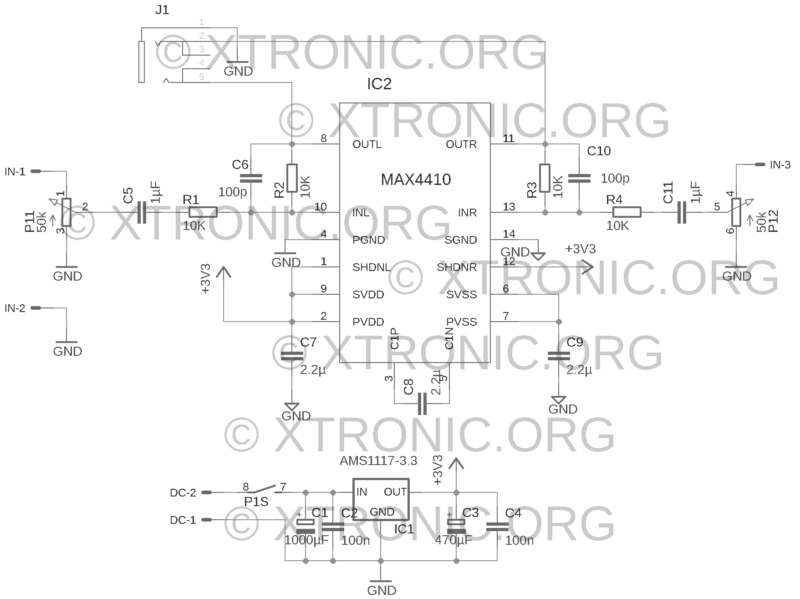 Circuit Max4410 Headphone Circuit Diagram Amp Driver Evaluation Kit