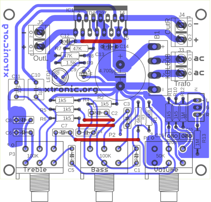 Component Viewer Top Tda7297 Amplifier Circuit