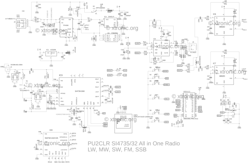 Circuit Diagram Si4735 Si4732 Dsp All-Band Radio Lw Am Fm Sw Ssb