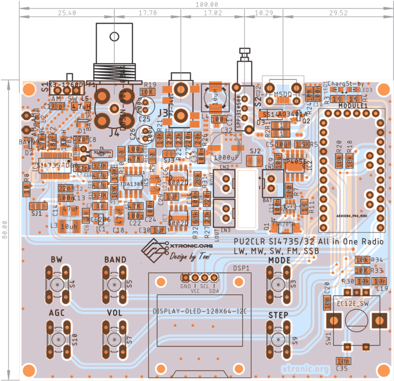 Si4735 Pcb Component Viewer Top
