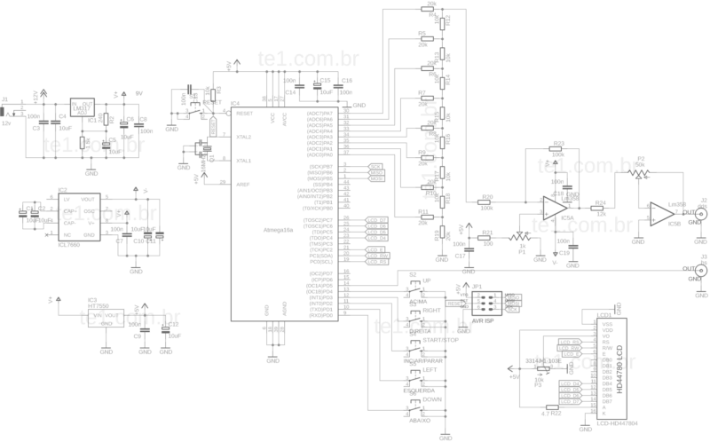 Schematic Circuit Dds Signal Generator With Avr