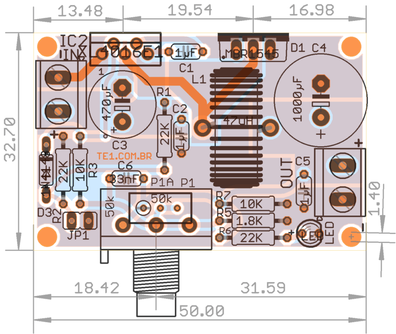 Xl4016 Step-Down Dc-Dc Converter 8A Component Viewer