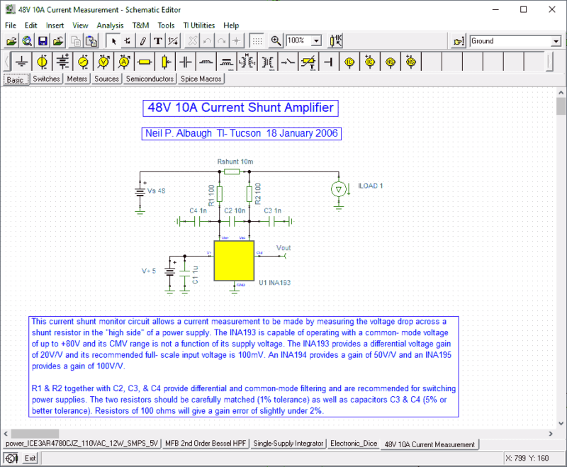 Download Tina-TI circuit simulator