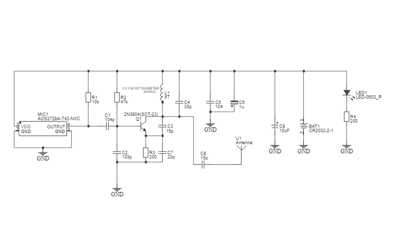 Schematic Circuit Fm Spy Bug Transmitter Mini Smd