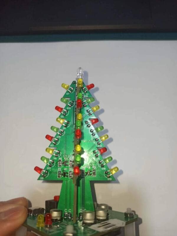 Circuit Electronic Christmas Tree Diy With Led 3