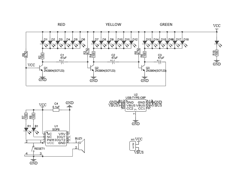 Schematic Circuit Electronic Christmas Tree Diy With Led