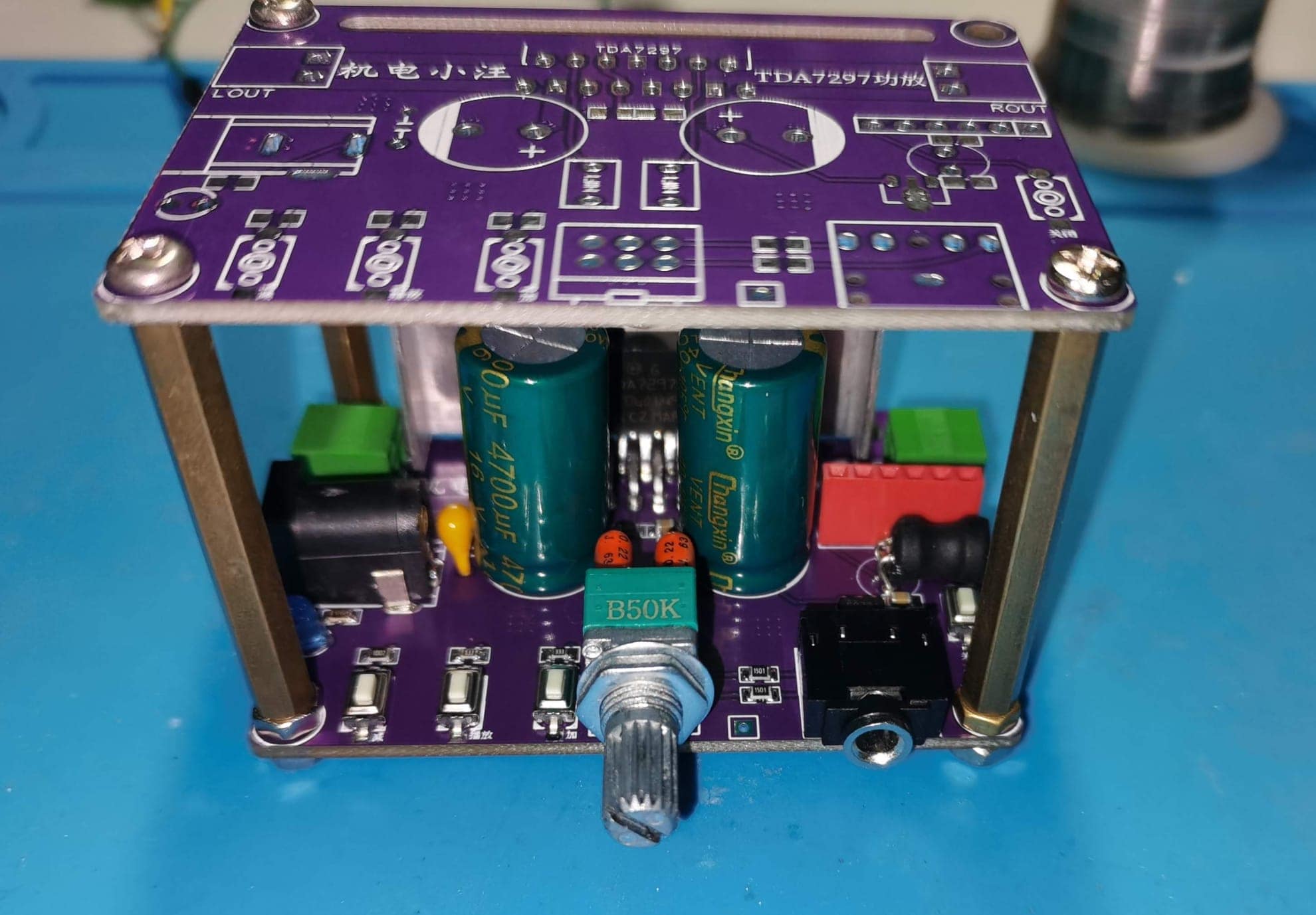 TDA7297 + mh-M18 Bluetooth 4.2 power amplifier circuit