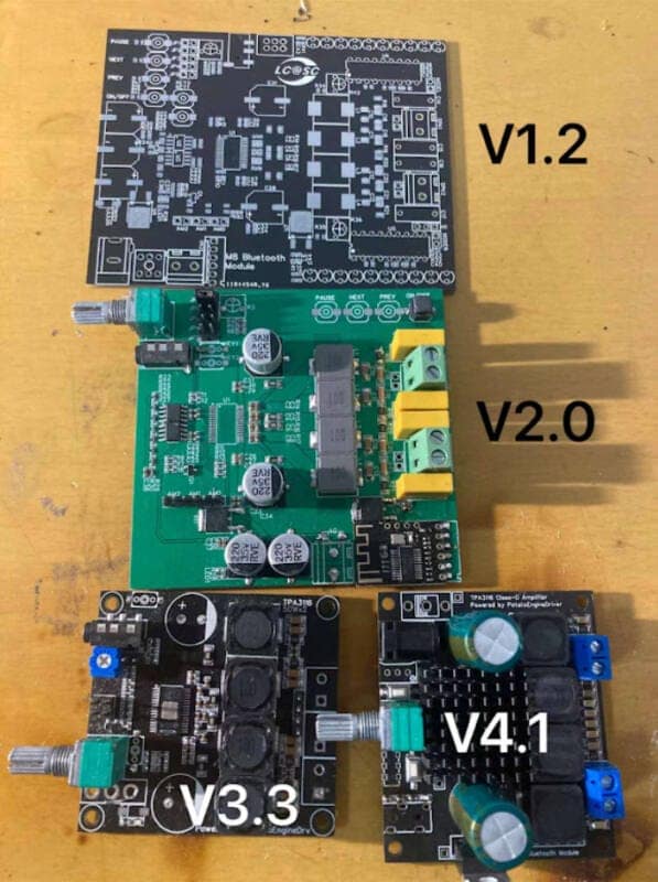 Tpa3116 + Mh-M18 Class D Audio Amplifier With Bluetooth Versions