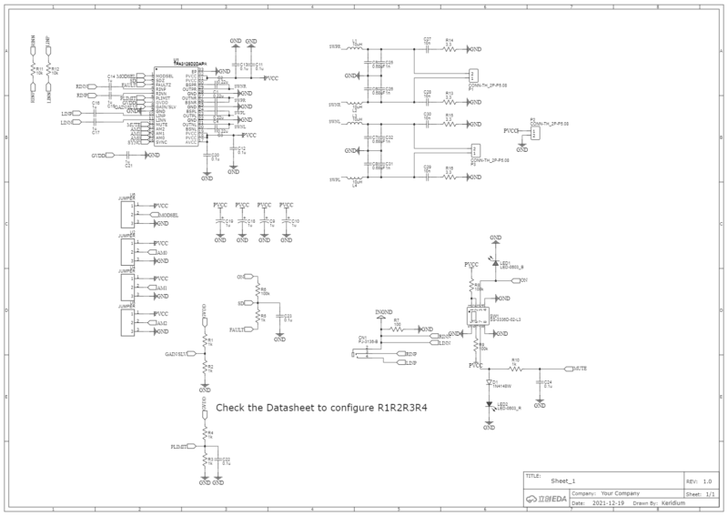 Schematic Tpa3128D2 D-Class Power Amplifier Module