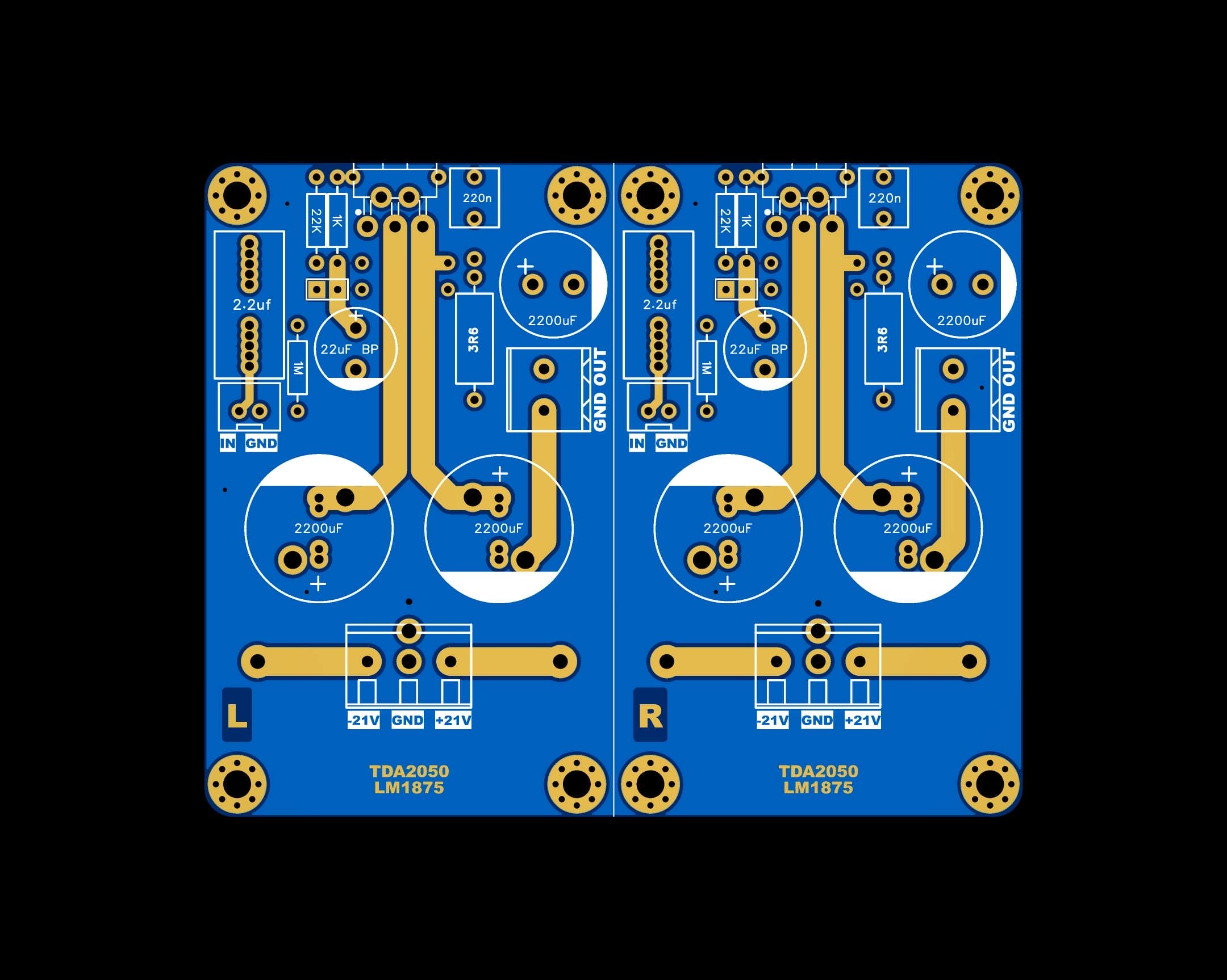 TDA2050 Or Lm1875 Stereo Power Amplifier DIY - Xtronic