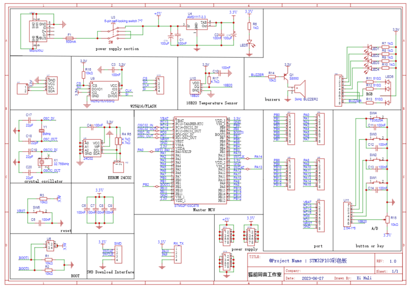 Schematic Stm32F103 Pcb Stm32 Mcu Family Developer Board Stm32F103 Stm32F103 Pcb Stm32 Mcu Family Developer Board 2 Arduino, Circuits, Download, Esp32, Microchip, Microcontroller, Pcb, Pic, St, Stm32, Tutorial Schematic Stm32F103 Pcb Stm32 Mcu Family Developer Board