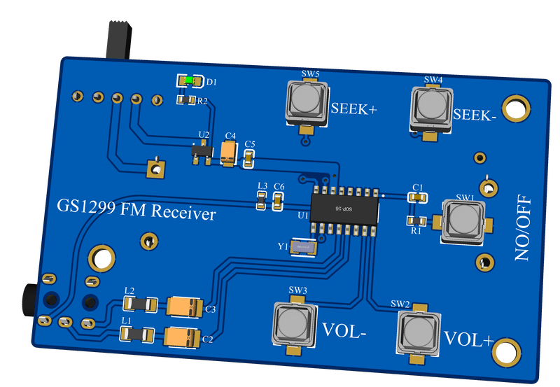 Gs1299 Circuit Fm Stereo Radio Tuner Datasheet Pcb 3D Top Gs1299 Gs1299 Circuit Fm Stereo Radio Tuner 8 Audio, Circuits, Fm Radio, Fm Radio Diy, Radio Receiver, Rf Gs1299 Circuit Fm Stereo Radio Tuner Datasheet Pcb 3D Top Gs1299 Audio, Circuits, Fm Radio, Fm Radio Diy, Radio Receiver, Rf Gs1299 Circuit Fm Stereo Radio Tuner