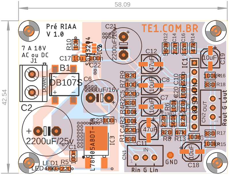 Circuit Riaa Phono Preamplifier With Njm4580 Pcb View Component Phono Circuit Riaa Phono Preamplifier With Njm4580 4 Circuits, Ne5532, Njm4580, Phono, Phono Preamp, Pre, Pre-Amplifier, Preamplifier, Riaa Phono Preamp Circuit Riaa Phono Preamplifier With Njm4580 Pcb View Component